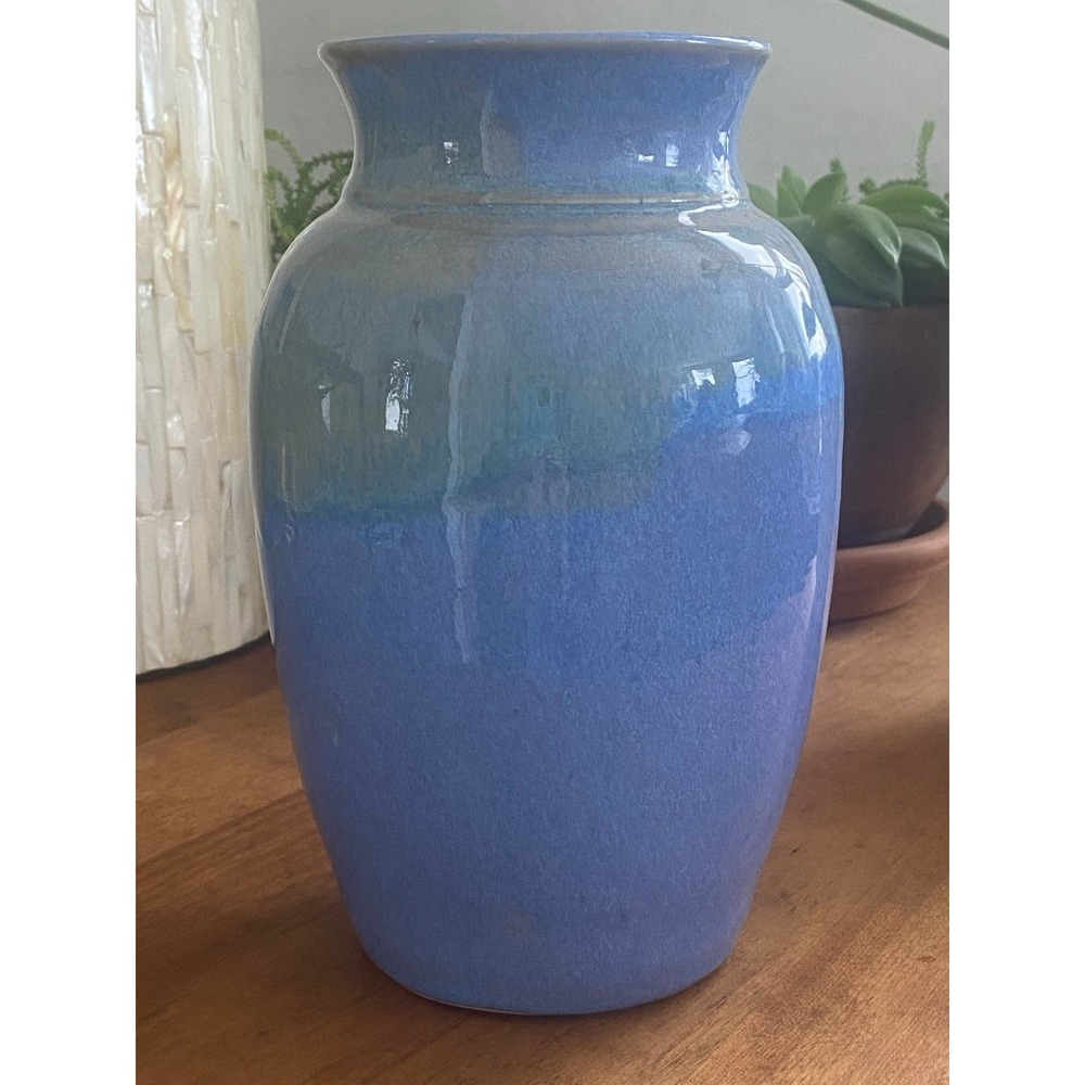 Beautiful Sky Blue Studio Pottery Vase